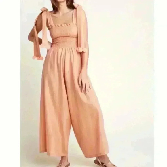 NWT Sundress Pippa Jumpsuit in Terracotta Flamingo Bohemian - Picture 1 of 8